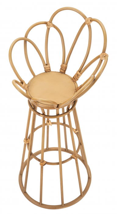 Suport ghiveci PANAMA TOWER, Maro, Fier/Ratan sintetic, 62x28x28 cm [6]