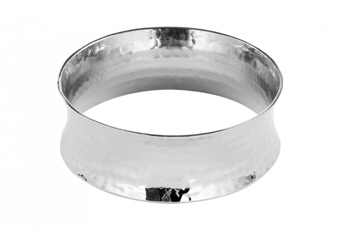 Suport inel pentru bol COLLIER, Aluminiu, Argintiu, 3x9.5 cm