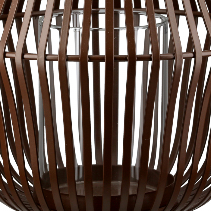 Suport lumanare, Bologna, Metal, maro închis, PU 4, H. 21,5 cm, D. 19,5 cm [3]