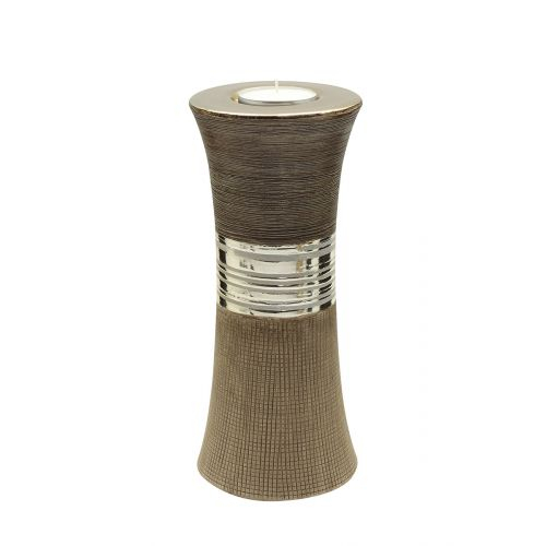 Suport lumanare Bradora, Ceramica, Multicolor, 9x20.5x9 cm [2]