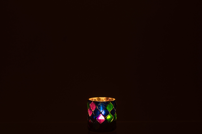 Suport lumânare, Cilindru Violet S [3]