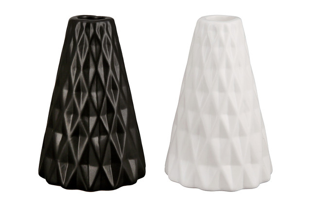 Suport lumanare, CONE, ceramica, Set 2, 14.5X9.5 cm [2]