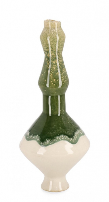 Suport Lumanare Daruma Verde din Teracota H33 [1]