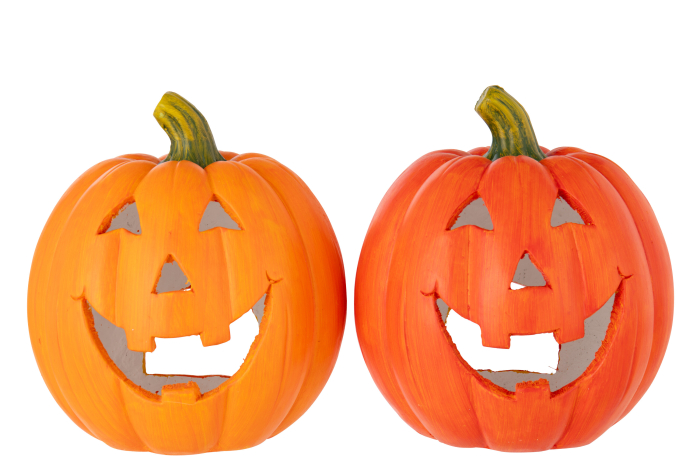 Suport lumanare Dovleac Halloween, portocaliu Ass 2 [1]