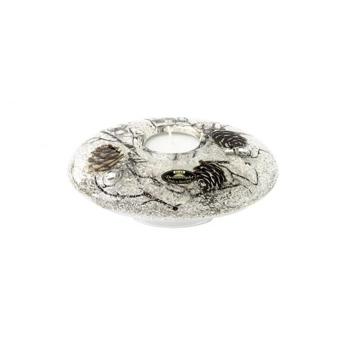Suport lumanare Dream Winter Story, Sticla, Multicolor, 5x14 cm [2]