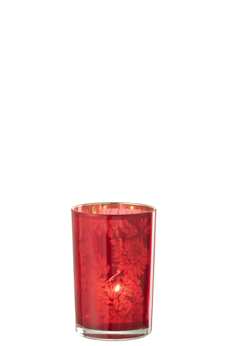 Suport lumânare, Flower, Roșu L [2]