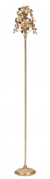 Suport lumanare Flowy, Fier, Auriu, 118x17x17 cm [2]