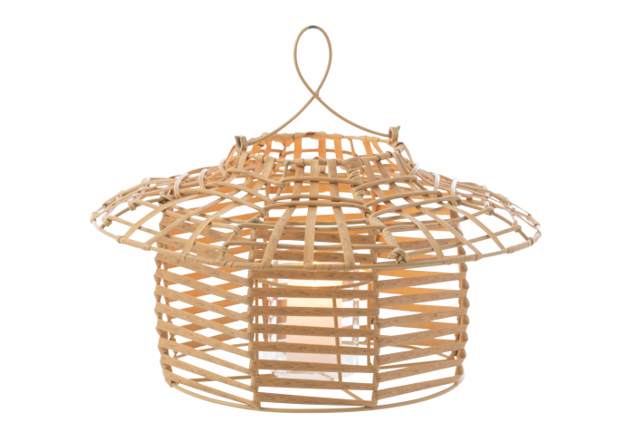 Suport lumanare Hanging, Plastic/Fibre sintetice, Natural, 40x40x30 cm [2]
