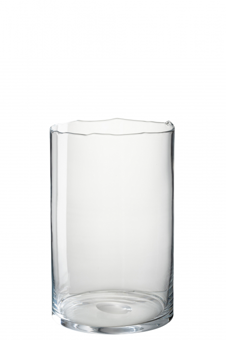 Suport lumanare Irregular, Sticla, Transparent, 25.5x25.5x26 cm