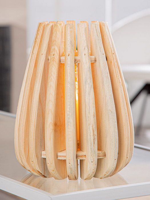 Suport lumanare, Koivu, Lemn, ecru, PU 2, H. 20 cm, D. 15 cm [5]