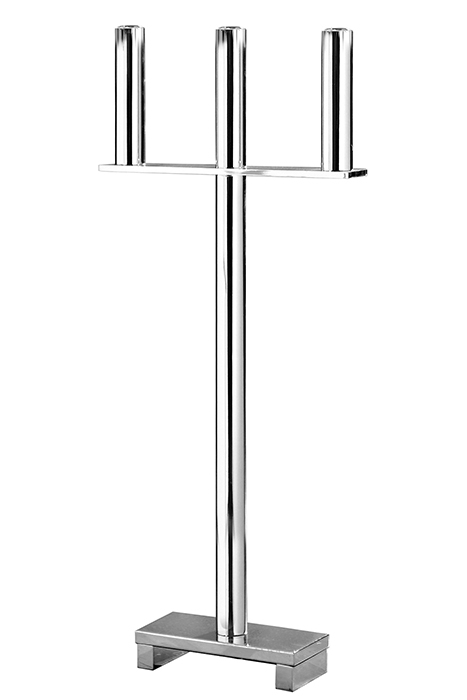 Suport lumanare MEMPHIS, metal placat cu nichel, 33.5 x 77.5 cm [2]