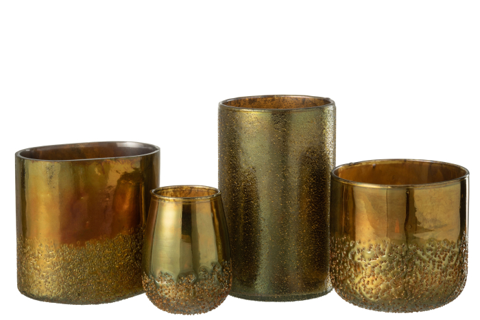 Suport lumânare, Mirror Auriu Xl [4]