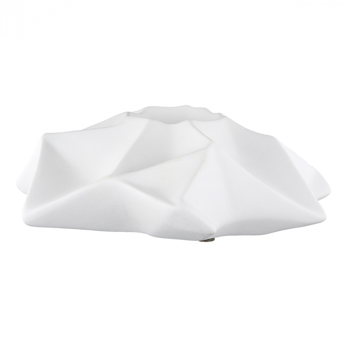 Suport lumanare, Pisa, Ceramica, alb, PU 6, L. 19 cm, L. 19 cm, H. 7 cm [1]