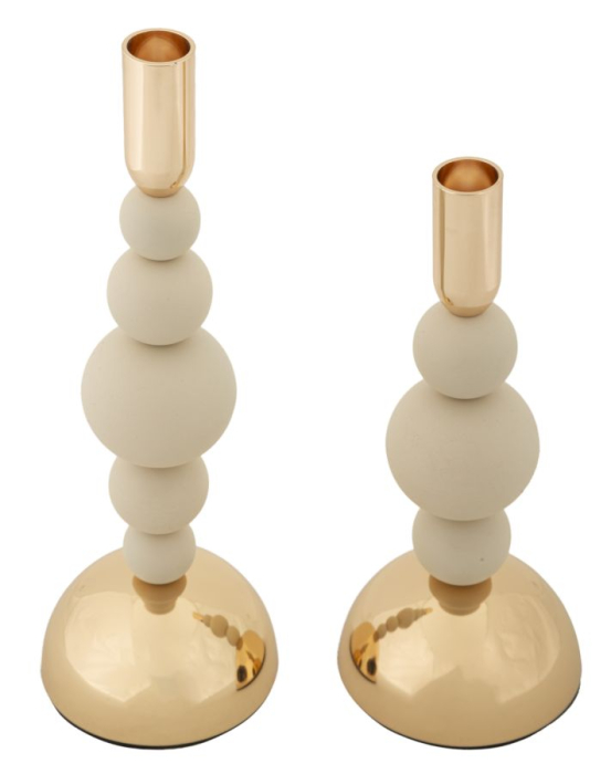 Suport lumanare, Set de 2 buc. Bolly 2 buc cm ø 10x24-10x29.5 [2]