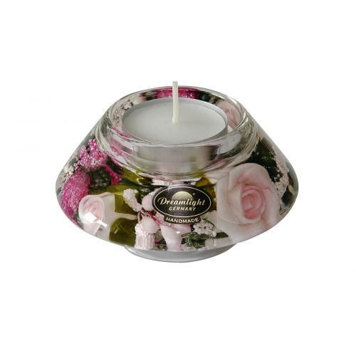 Suport lumanare Smart Little Rose, Sticla, Multicolor, 9x5 cm [2]
