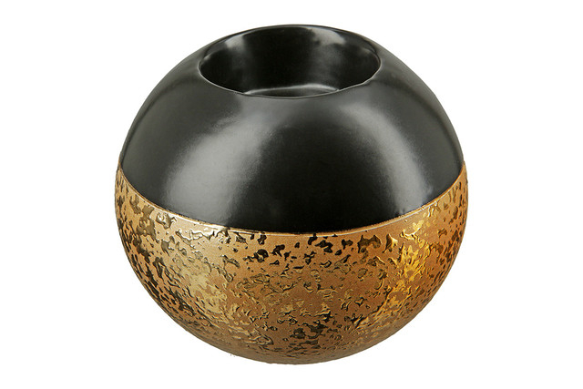 Suport lumanare tealight, TOMAR, ceramica, 10X10X9 cm [2]