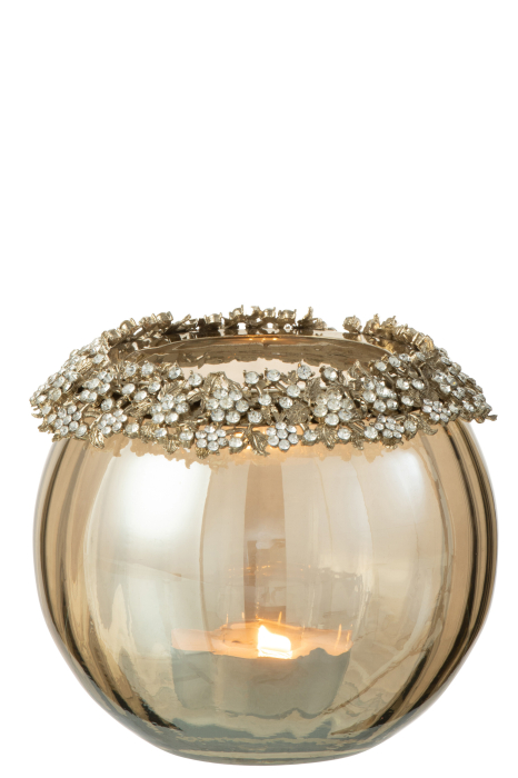 Suport lumânare, Volve Metal/Sticla L [2]