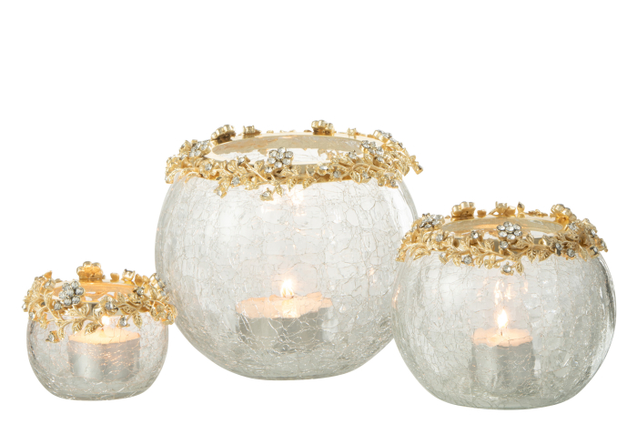 Suport lumânare, Volve Metal/Sticla L [5]