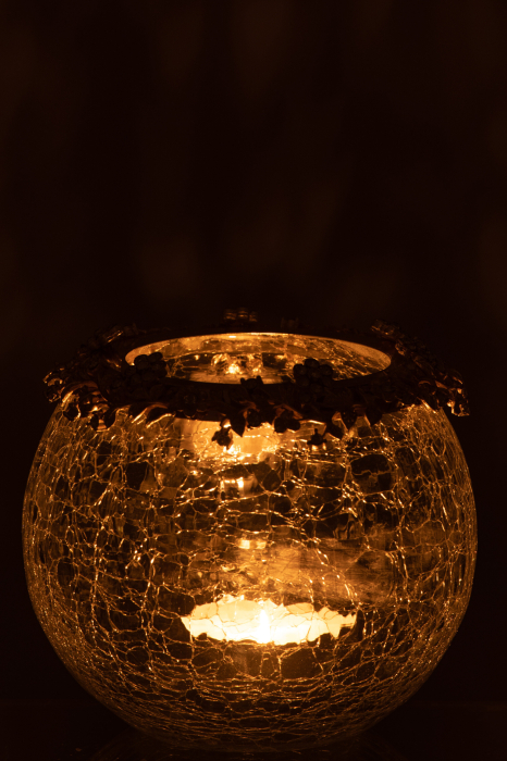 Suport lumânare, Volve Metal/Sticla L [3]