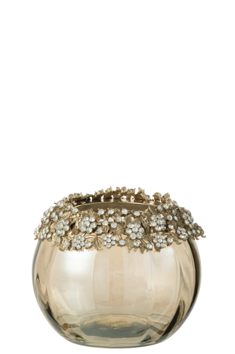 Suport lumânare, Volve Metal/Sticla M [1]