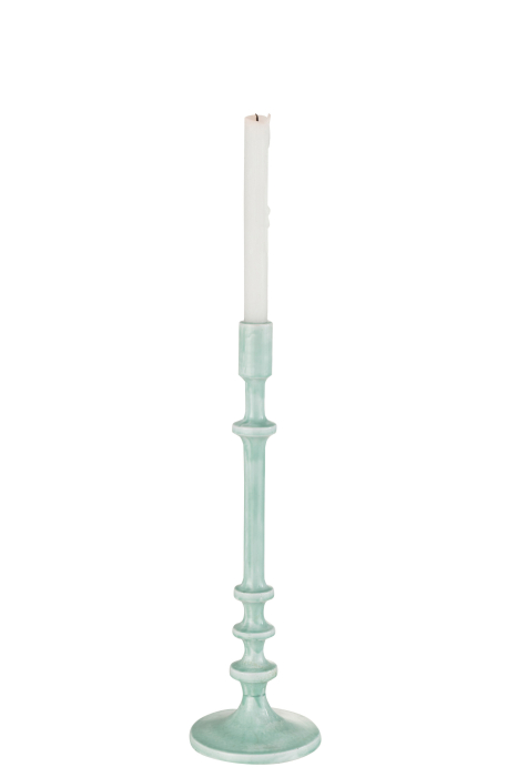 Suport lumanari, Metal , Albastru, 13.5x13.5x40.5 [2]