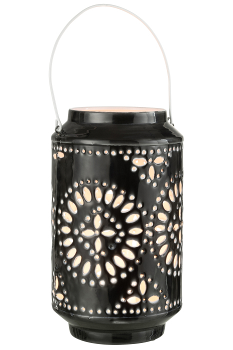 Suport lumanari, Metal , Negru, 17x17x43 [2]