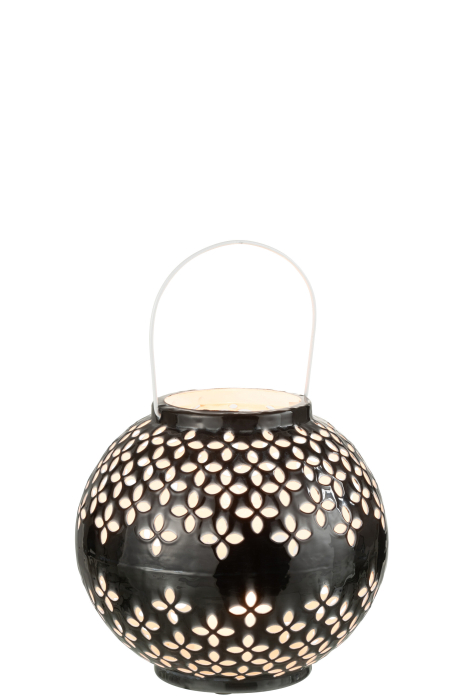 Suport lumanari, Metal , Negru, 20x20x19 [2]