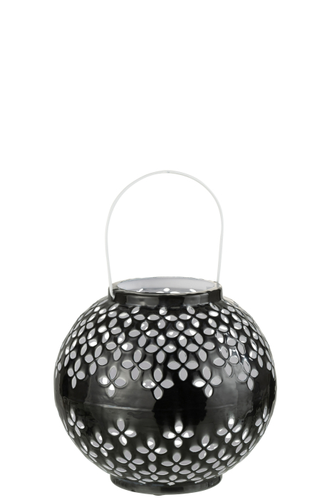 Suport lumanari, Metal , Negru, 20x20x19 [1]
