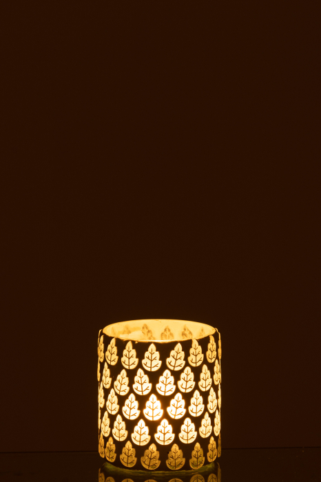 Suport lumanari, Sticla, Alb, 7x7x8 [3]