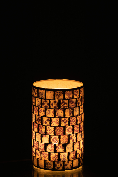 Suport lumanari, Sticla, Albastru, 9.3x9.3x9.3 [3]