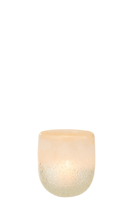 Suport lumanari, Sticla, Bej, 13.5x13.5x14 [2]