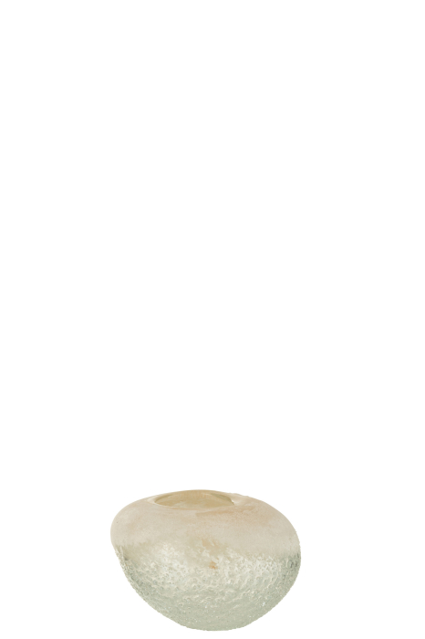 Suport lumanari, Sticla, Bej, 13x13x9.5 [1]