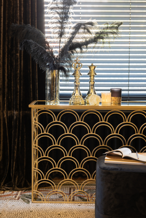 Suport lumanari, Sticla, Bej, 8x8x10 [4]