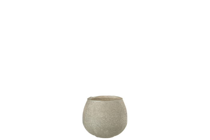 Suport lumanari, Sticla, Gri, 10x10x9 [1]