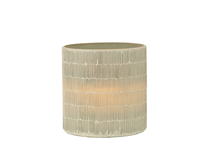 Suport lumanari, Sticla, Gri, 15x15x16 [2]