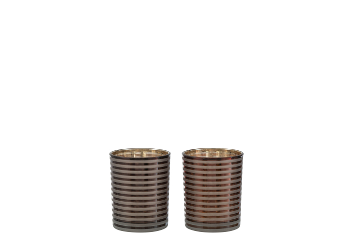 Suport lumanari, Sticla, Maro, 10x10x12.5 [2]