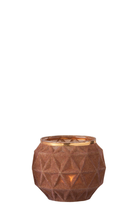 Suport lumanari, Sticla, Maro, 10x10x8 [3]