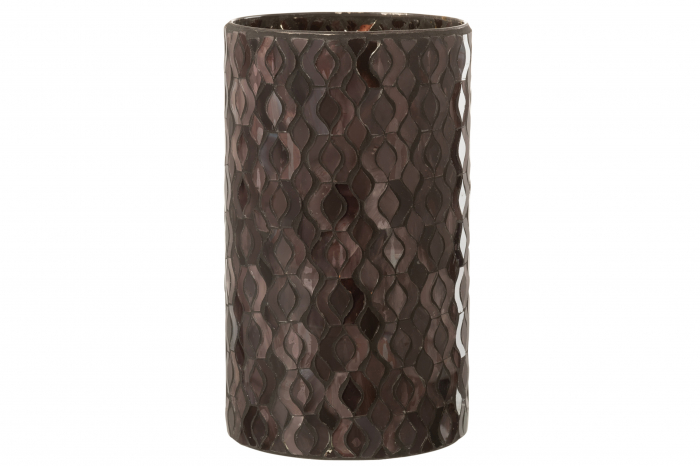 Suport lumanari, Sticla, Maro, 13.5x13.5x22.5 cm [7]