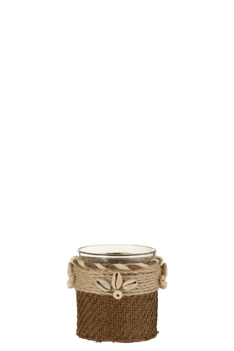 Suport lumanari, Sticla, Maro, 8x8x8 [2]