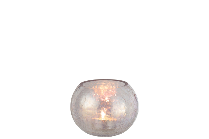 Suport lumanari, Sticla, Mov, 15x15x12.5 [2]