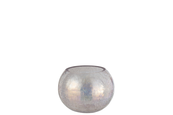 Suport lumanari, Sticla, Mov, 15x15x12.5 [1]