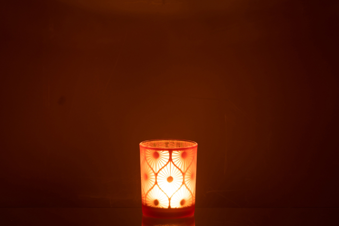 Suport lumanari, Sticla, Multicolor, 10x10x12.5 [4]