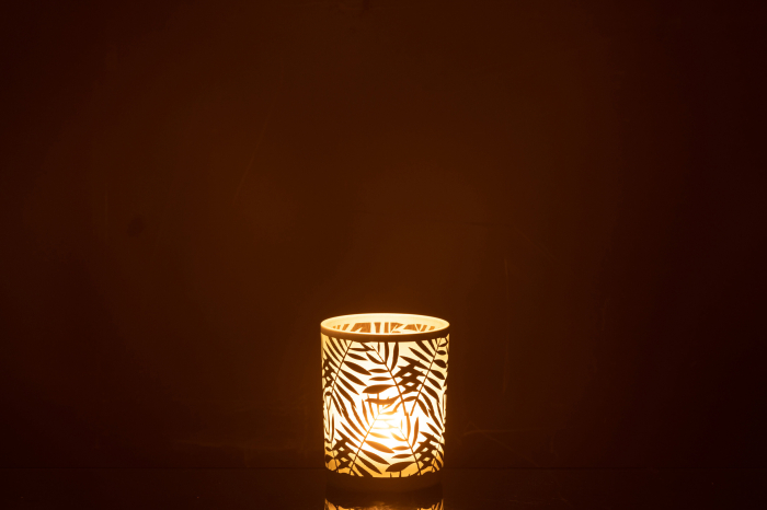 Suport lumanari, Sticla, Multicolor, 10x10x12.5 [3]