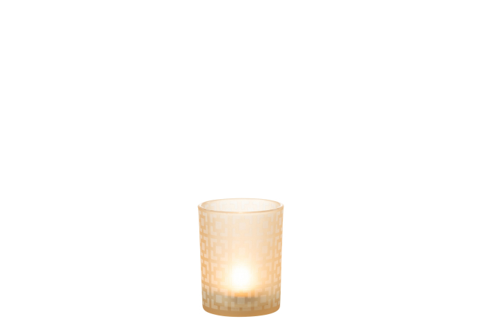 Suport lumanari, Sticla, Multicolor, 10x10x12.5 [2]