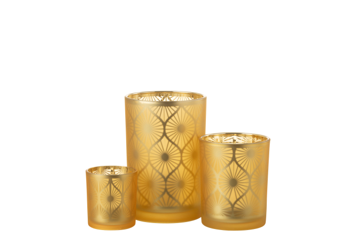 Suport lumanari, Sticla, Multicolor, 12x12x18 [5]