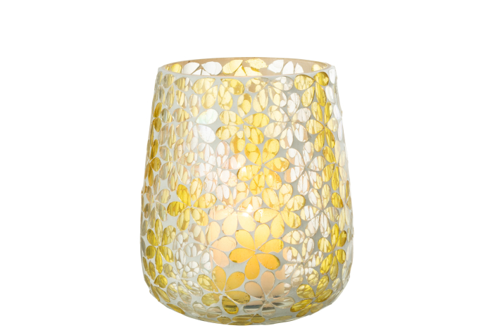 Suport lumanari, Sticla, Multicolor, 13x13x18 [3]