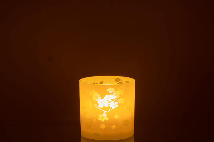 Suport lumanari, Sticla, Multicolor, 15x15x15 [4]