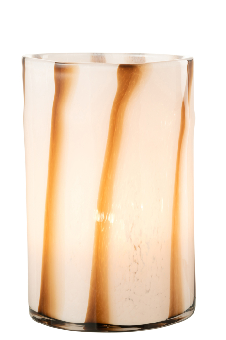 Suport lumanari, Sticla, Multicolor, 20x20x30 [3]