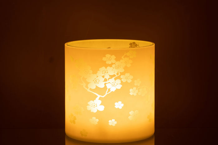 Suport lumanari, Sticla, Multicolor, 24x24x24 [4]