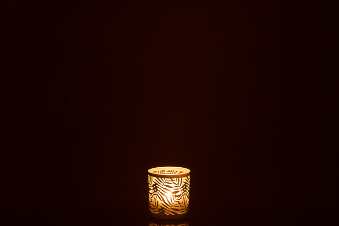 Suport lumanari, Sticla, Multicolor, 7.5x7.5x8 [3]